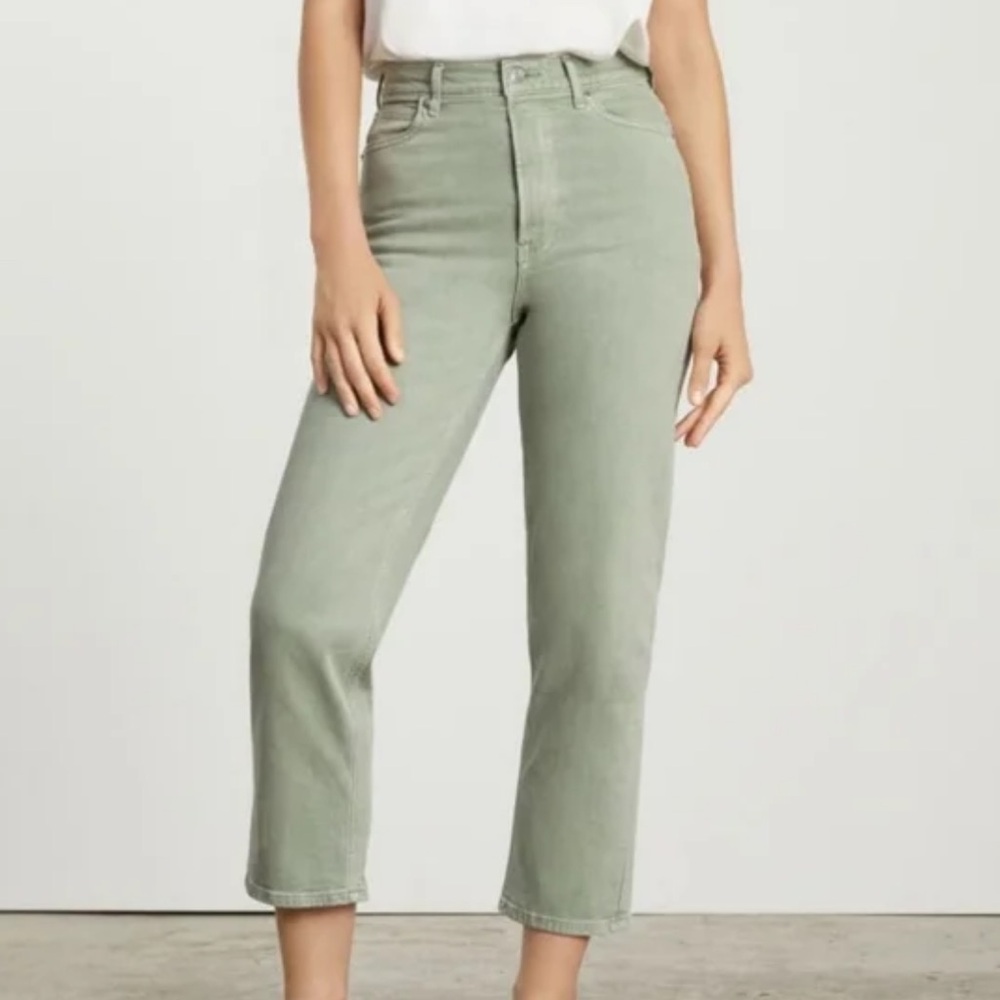 Everlane Green Straight Legged Jeans